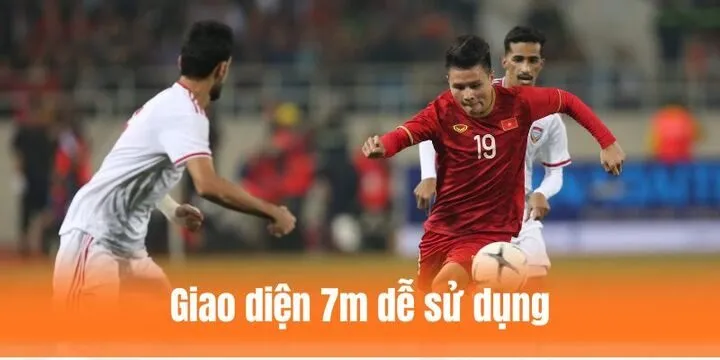 Hình ảnh, giao diện website 7m rất dễ sử dụng