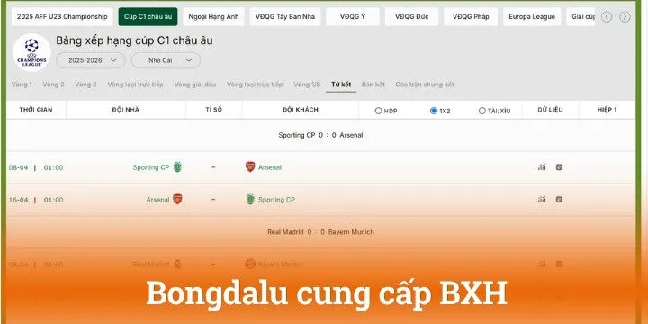Bongdalu hiện cung cấp những dịch vụ nào?