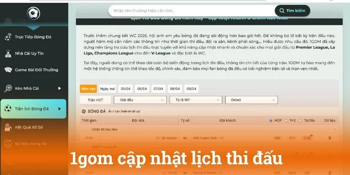Một số chức năng chính khi sử dụng 1gom cần nắm rõ